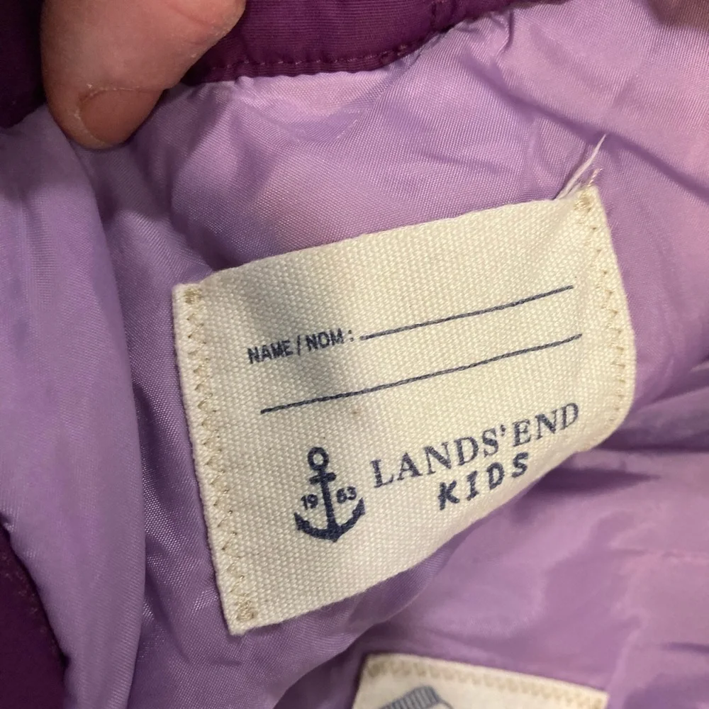 Land’s End Kids Grow-A-Longs Ski Pants The Pants Grow Along With Child Purple